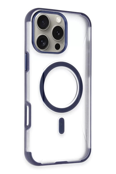 FREEDOM STOREE غطاء جوكو لهاتف آيفون 14 برو ماكس هيلتون ماج سيف - أزرق داكن