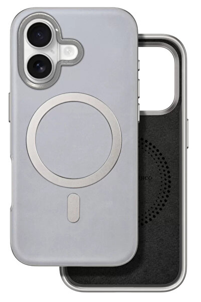 Beta Moda Hub غطاء فينكو آيفون 16 بوسكاس ماجسيف - رمادي تيتانيوم