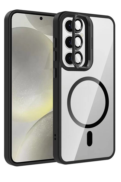 TeknoKapsül غطاء جوكو لهاتف سامسونج جالاكسي S24 FE مع عدسة ريميم وحامل ماجسيف...