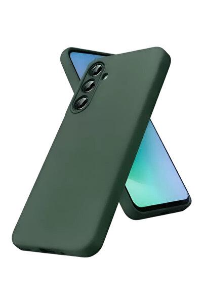 Beta Moda Hub غطاء سيليكون جديد لهاتف سامسونج جالاكسي A57 5G - أخضر داكن