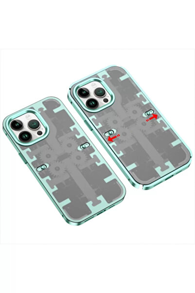 TeknoKapsül غطاء ميكانيكي جديد لهاتف آيفون 13 برو - أخضر