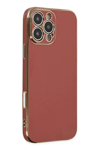 TeknoKapsül حافظة نيو فيس لهاتف آيفون 16 برو ماكس فوليت سيليكون - أحمر