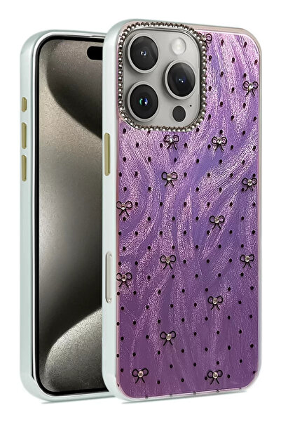 ZEMİRA HOME Newface iPhone 16 Pro Max Case Blade Mirrored Pattern Cover - Pat...