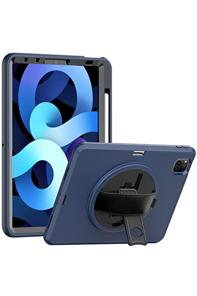 Beta Moda Hub حافظة تابلت Newface iPad Pro 11 (2018) بحزام يدوي - أزرق داكن