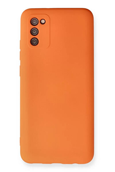 ZEMİRA HOME Newface Samsung Galaxy A02S Case Nano Velvet Silicone - Orange