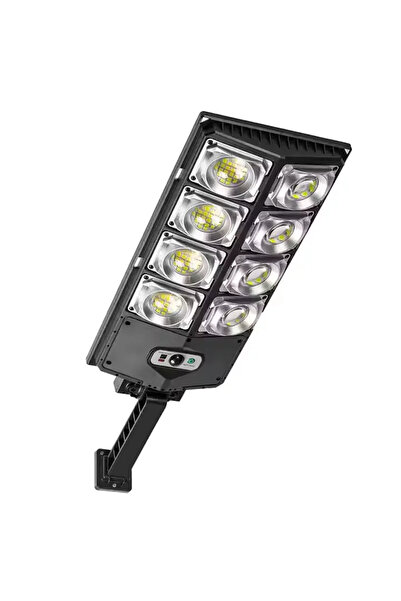 OEM Lampa LED solara 8 zone, panou integrat, senzor miscare, 3 moduri, teleco...