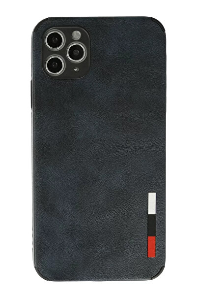 Beta Moda Hub حافظة نيو فيس لهاتف ايفون 11 برو ماكس بحلقة من الجلد والسيليكون...