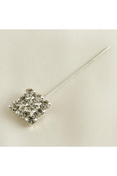 ZERO LAND Nrzsnt Square Scarf Pin - (211825) Silver Color