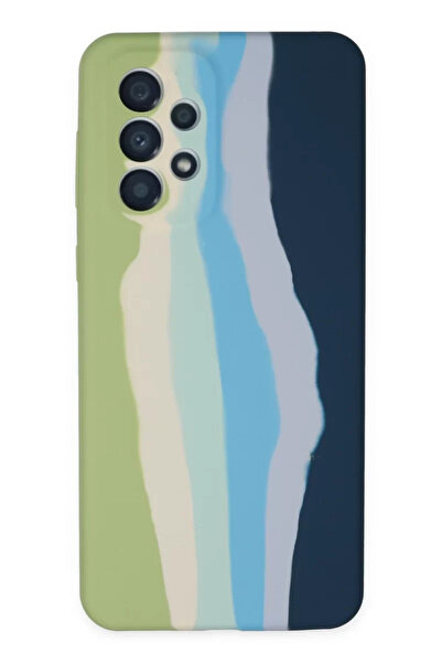 TeknoKapsül Newface حافظة سامسونج جالاكسي A53 5G رخامية من السيليكون - أخضر-أ...