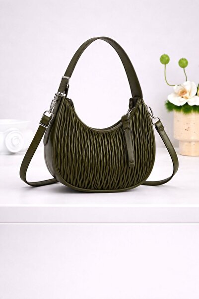 mothers dream Textured Crescent Shoulder Bag for Women