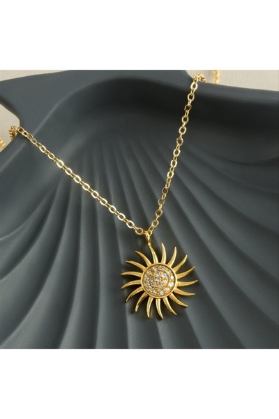 ZERO LAND Nrzsnt Star Zircon Stone Tr Necklace - (211822) Silver Color