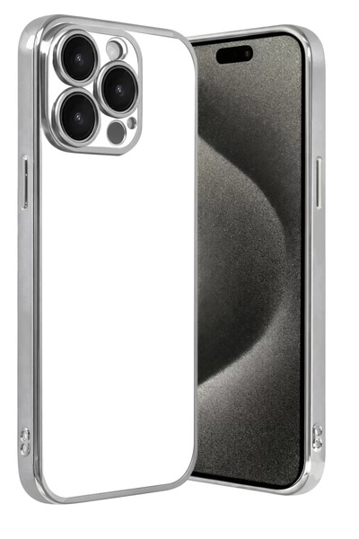 Generic Brand Apple iPhone 15 Pro Max with Razer Lens Silicone Case - Silver