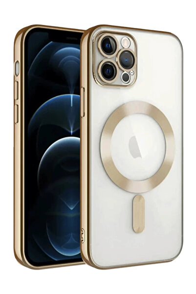 Beta Moda Hub غطاء حماية كروس مغناطيسي لهاتف آيفون 13 برو من نيو فيس - ذهبي