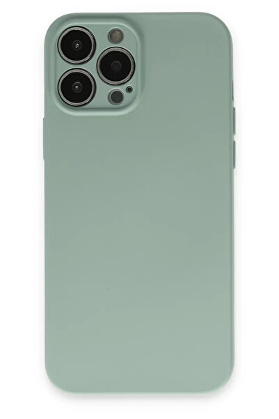 ZEMİRA HOME Newface iPhone 13 Pro Case Nano Velvet Silicone - Water Green