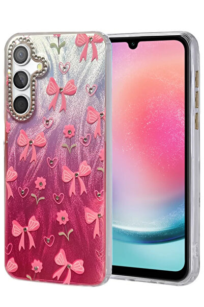 ZEMİRA HOME غطاء حماية لهاتف سامسونج جالاكسي A24 4G من نيو فايس، غطاء بنمط مر...