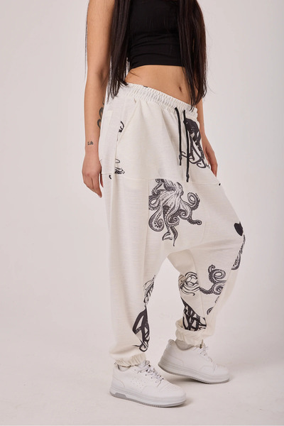 SUPERBLUE Women's Street Style Striped Sports Baggy Pants