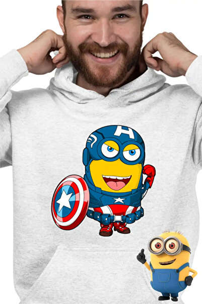 OEM Ανδρικό Φούτερ Μίνιονς Κάπτεν Αμέρικα Εγώ, ο Απαισιότατος