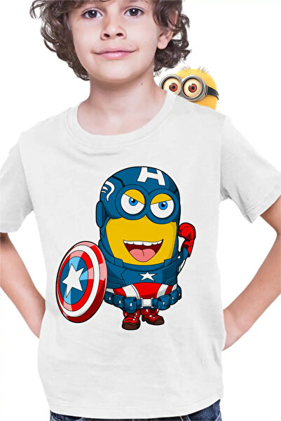 OEM Παιδικό Μπλουζάκι για Αγόρια - Μίνιονς, Κάπτεν Αμέρικα, Εγώ, ο Απαισιό