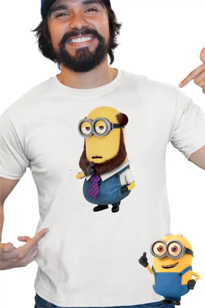 OEM Ανδρικό T-Shirt Μίνιονς Φιλόσοφος Καθηγητής Απαισιότατοι