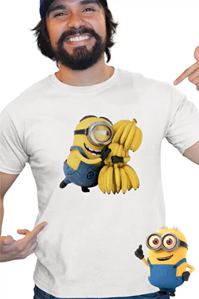 OEM Ανδρικό T-shirt Μίνιονς Μπανάνα Απαισιότατοι