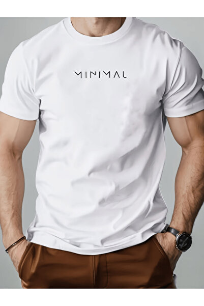 gencerco Μπλουζάκι με ελάχιστη στάμπα, Premium Oversize