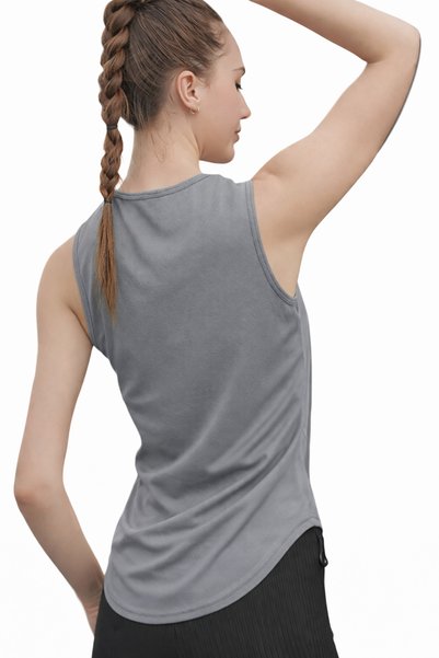 Vitra World Women Quick Dry Sleeveless Workout Tank Top Slim Fit Crew Neck Yoga Running Gym Fitness Training