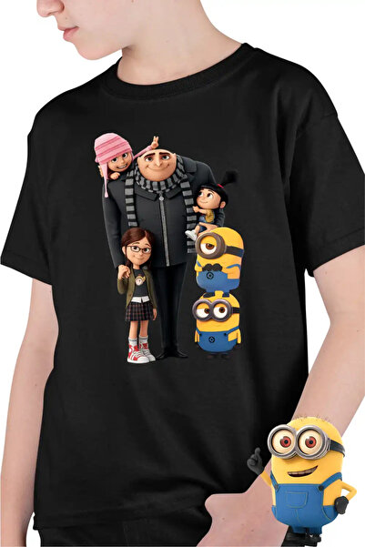 OEM Παιδικό Μπλουζάκι για Αγόρια - Οικογένεια Μίνιονς από το Εγώ, ο Απαισιότατος