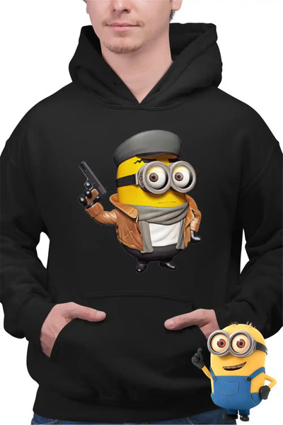 OEM Ανδρικό Φούτερ Μίνιονς Ντετέκτιβ Νουάρ Ντεσπιμπλάρ