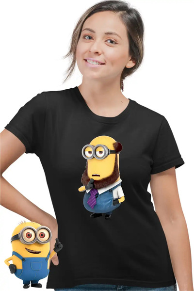 OEM Γυναικείο T-Shirt Μίνιονς Φιλόσοφος Καθηγητής Απαισιότατοι