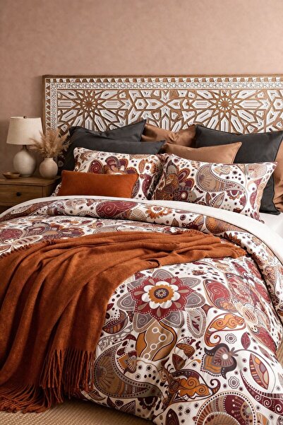 Sheri Home Tekstil Lastikli Çarşaflı Tek Kişilik Nevresim Takımı EGYPTBABİLMODEL8892