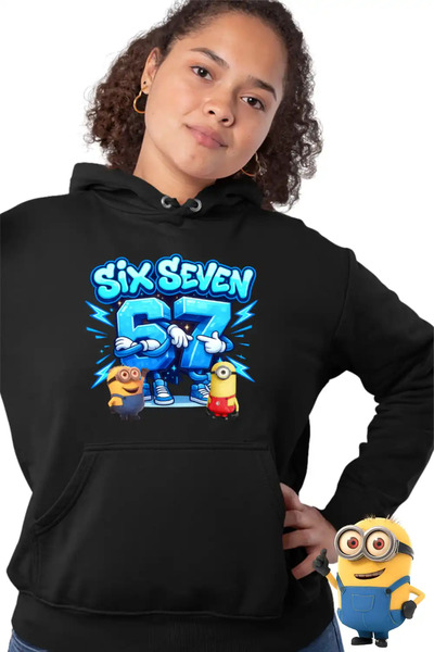 OEM Women's Hoodie Minions 67 Six Seven Sase Sapte Despicable Steal Brainrot