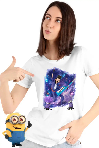 OEM Women's T-Shirt Balthazar Bad Minions Despicable Guitar