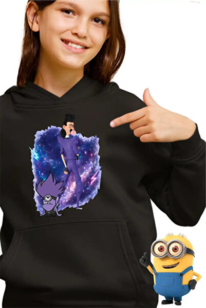 OEM Παιδικό Κοριτσίστικο Φούτερ με Κουκούλα Μπάλθαζαρ Μπρατ Κακοί Μίνιονς από...