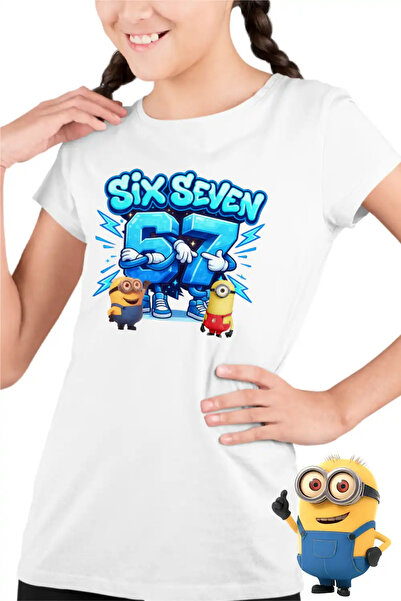 OEM Παιδικά Κορίτσια Μίνιονς 67 Έξι Επτά Απαισιότατοι Μπλουζάκι με θέμα την "...