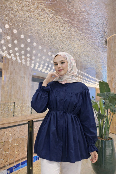 RİELLA Rosy Bağcıklı Tesettür Gömlek