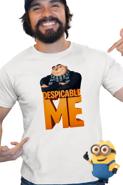 OEM Ανδρικό μπλουζάκι  "Εγώ, ο Απαισιότατος " με Γκρου και Μίνιονς