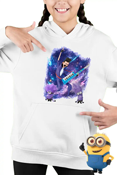 OEM Παιδικό Κοριτσίστικο Φούτερ Μπαλθάζαρ Κακά Μίνιονς Απαισιότατα Κιθάρα