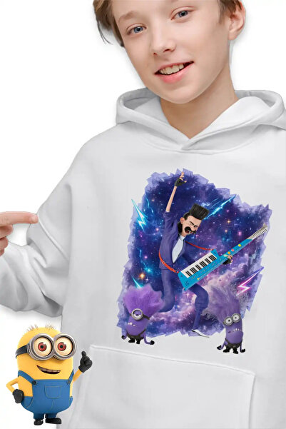 OEM Παιδικό Φούτερ Αγοριών Μπαλθάζαρ Κακά Μίνιονς Απαισιότατα Κιθάρα
