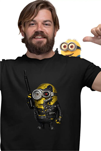 OEM Ανδρικό T-Shirt Μίνιονς Τερμινέιτορ Μπάικερ Απαισιότατοι