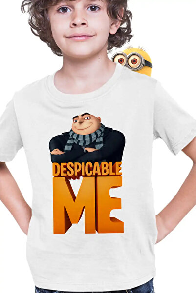 OEM Детска тениска за момчета  "Аз, проклетникът " с Гру и Миньони