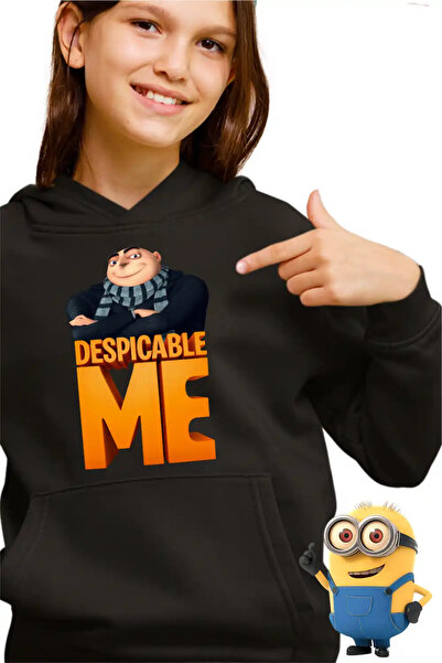 OEM Παιδικό Κοριτσίστικο Φούτερ με Κουκούλα  "Εγώ, ο Απαισιότατος " Γκρου Μίν...