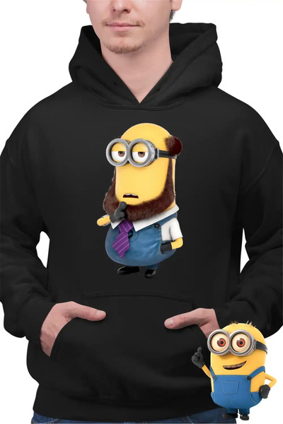 OEM Ανδρικό Φούτερ Μίνιονς Φιλόσοφος Καθηγητής Απαισιότατοι