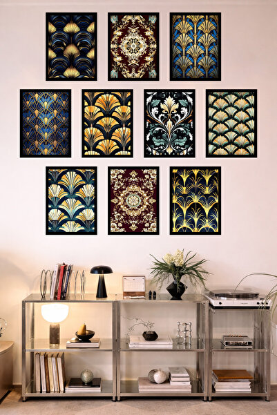 UNT 10-Frame Look Kitchen |   Modern |   Retro Wall Poster Painting Set – 15X...