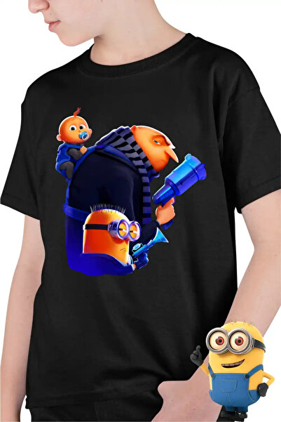 OEM Детска тениска за момчета с Міньони: Мисия