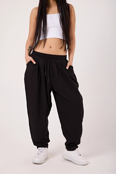 SUPERBLUE Women's Street Style Printed Sports Baggy Pants