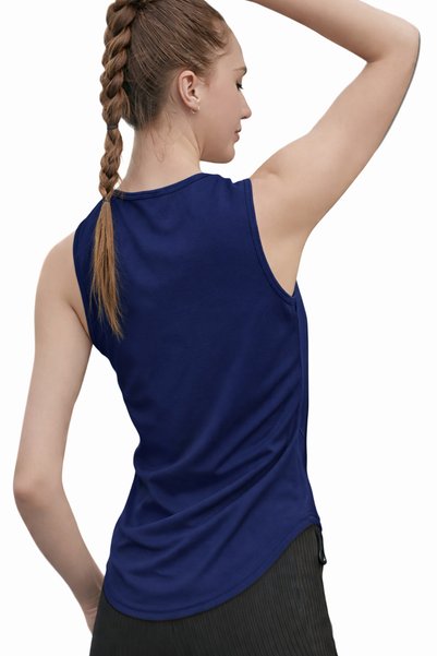 Vitra World Women Quick Dry Sleeveless Workout Tank Top Slim Fit Crew Neck Yoga Running Gym Fitness Training