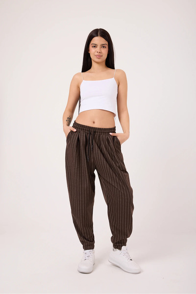 SUPERBLUE Γυναικείο αθλητικό ριγέ παντελόνι σε στυλ δρόμου