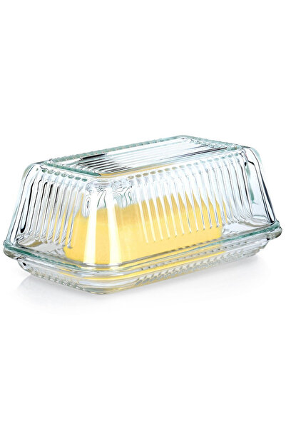 Vilde Glass butter dish with lid