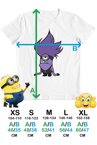 OEM Tricou Copii Baieti Bad Minion Despicable Minions