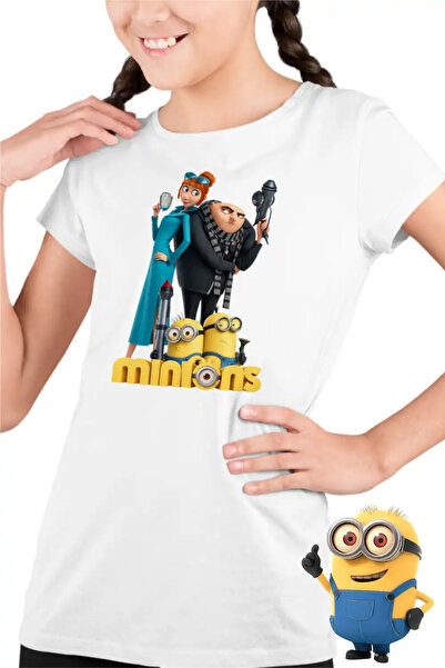 OEM Tricou Copii Fete Despicable Minions Family Minioni